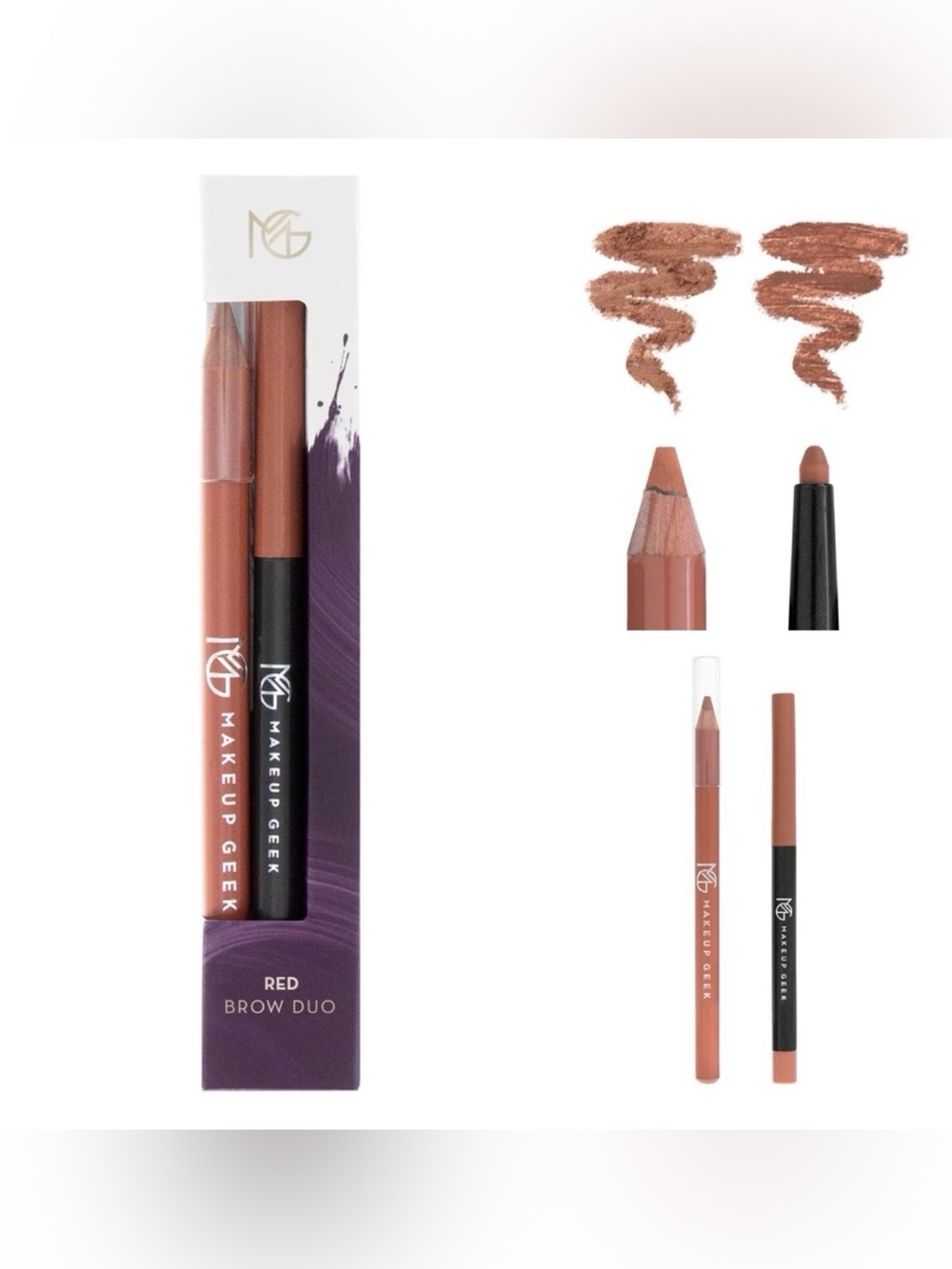 3/$15 Makeup Geek Brow Duo in Red Cruelty Free